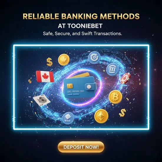 Reliable Banking Methods at Tooniebet – Fast, Secure, and Built for Canadians! 💳🔒